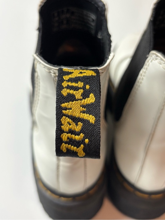 DR.MARTENS Platform Chelsea Boot White - NEW | eBay Dr. Martens Quad 2976 Women’s White Chelsea Lug Sole Ankle Boot Size 7